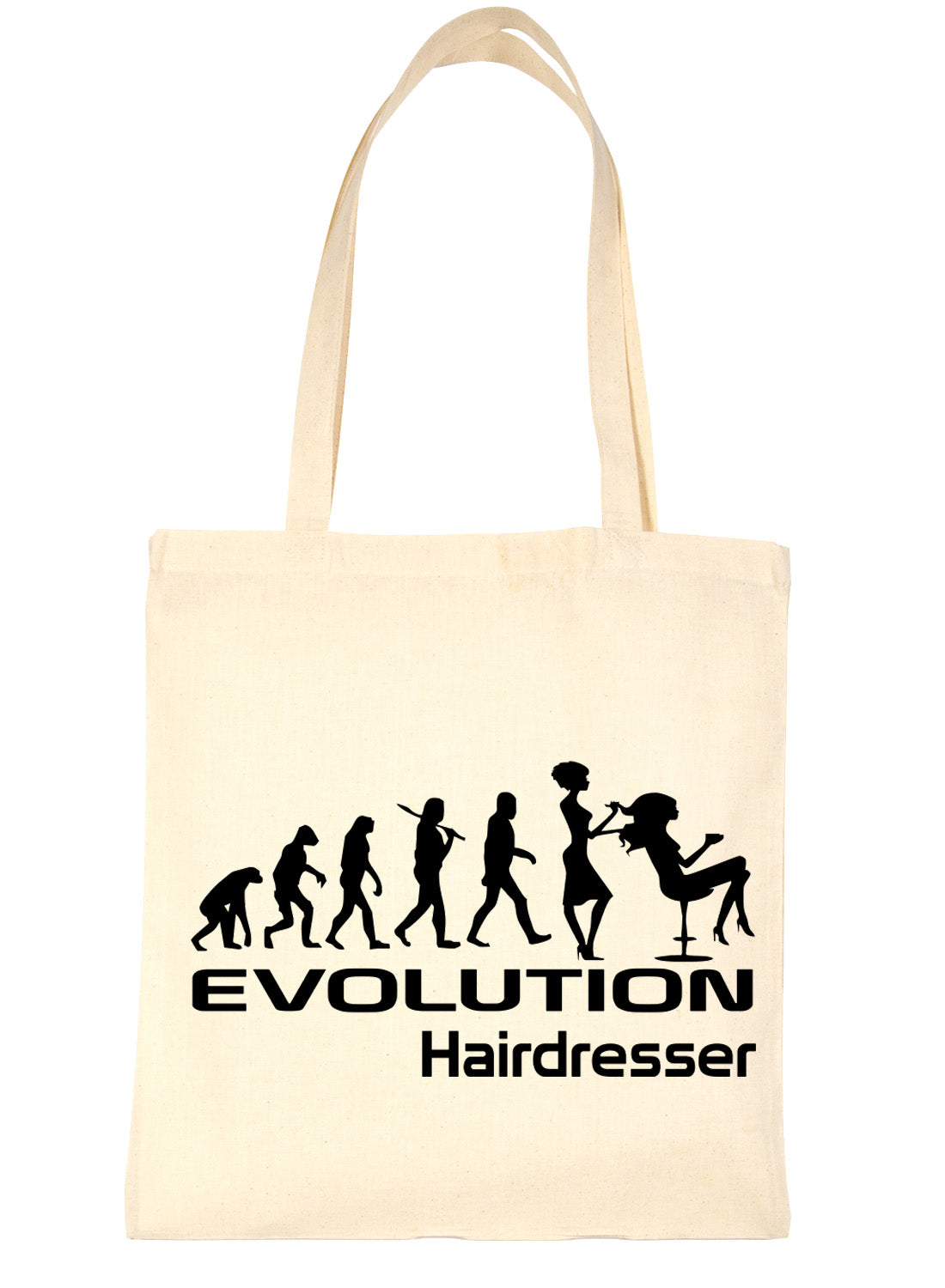 Evolution Of Hairdresser Hairdressing Shopping Tote Bag Ladies Gift