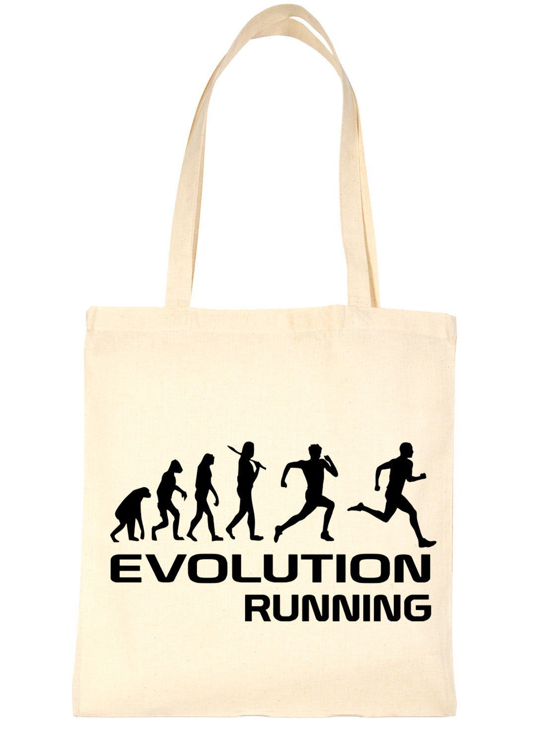 Evolution Of Runner Jogger Shopping Tote Bag Ladies Gift