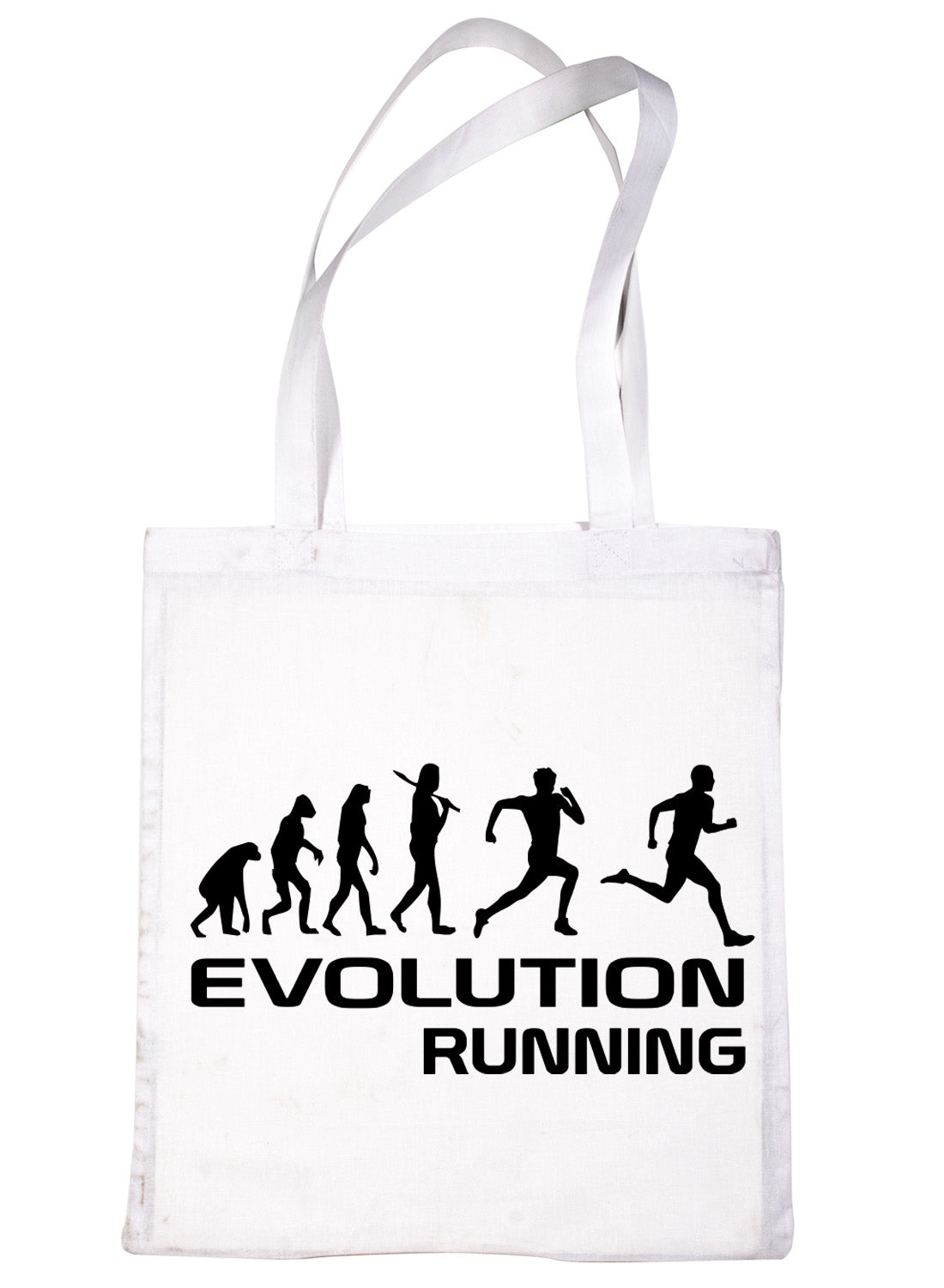 Evolution Of Runner Jogger Shopping Tote Bag Ladies Gift