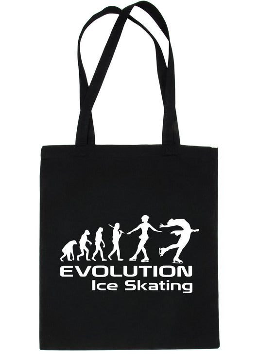 Evolution Of Ice Skating Skater Shopping Tote Bag Ladies Gift