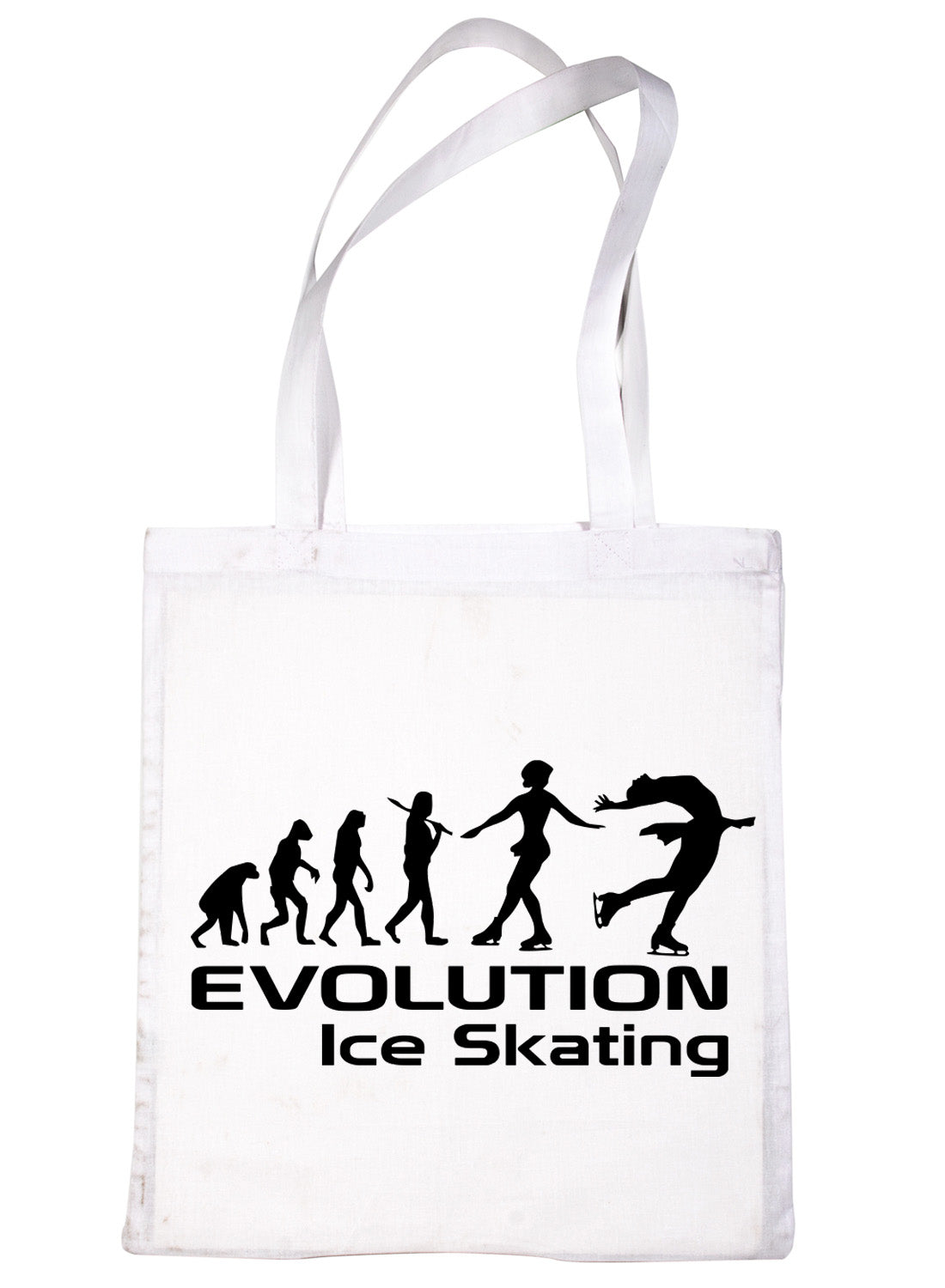 Evolution Of Ice Skating Skater Shopping Tote Bag Ladies Gift