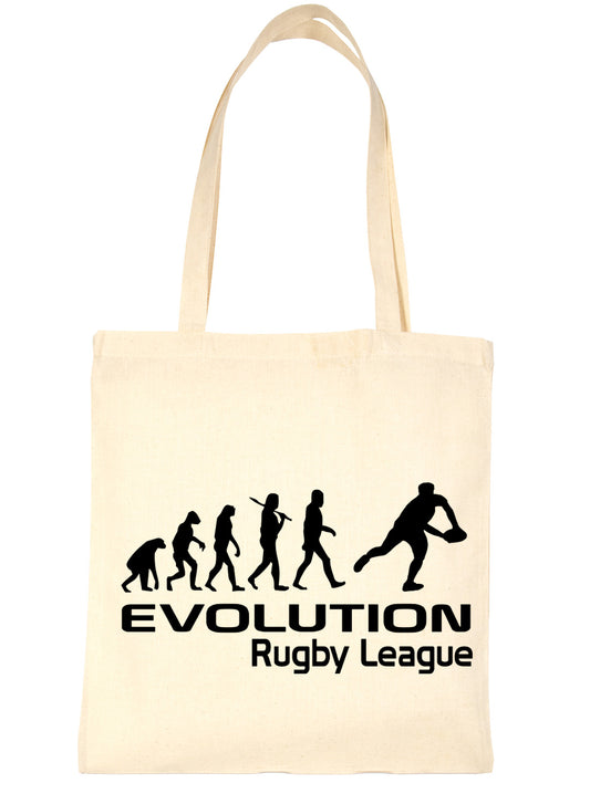 Evolution Of Rugby League Shopping Tote Bag Ladies Gift