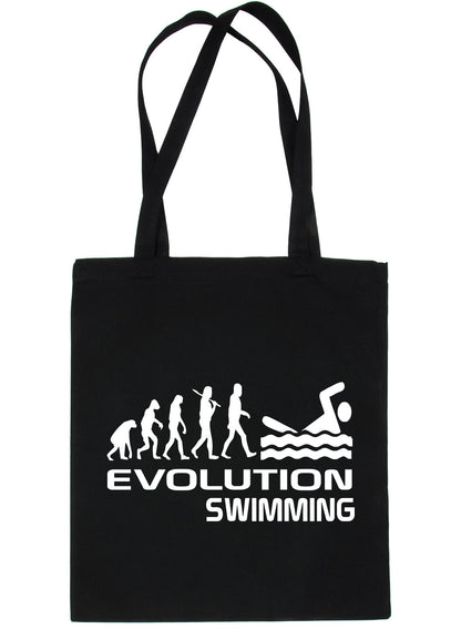Evolution Of Swimming Swimmer Funny Shopping Tote Bag Ladies Gift