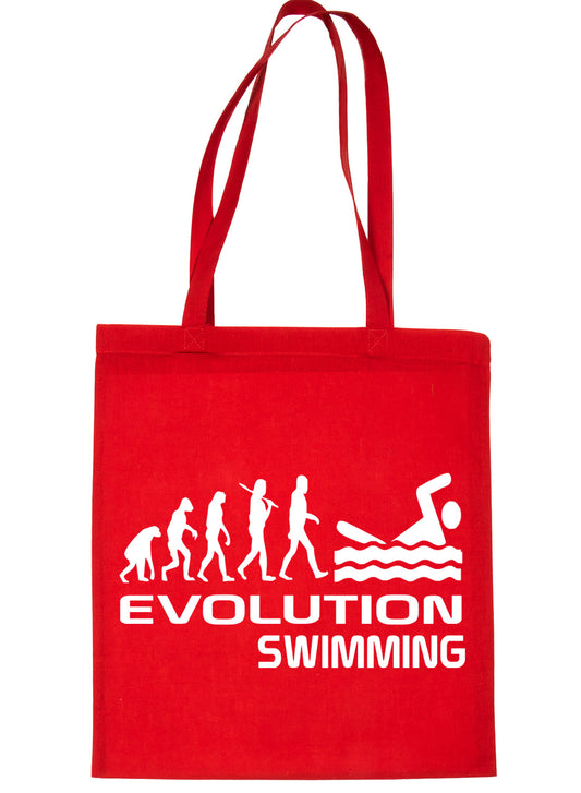 Evolution Of Swimming Swimmer Funny Shopping Tote Bag Ladies Gift