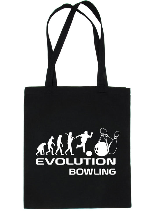 Evolution Of Ten Pin Bowling Funny Shopping Tote Bag Ladies Gift