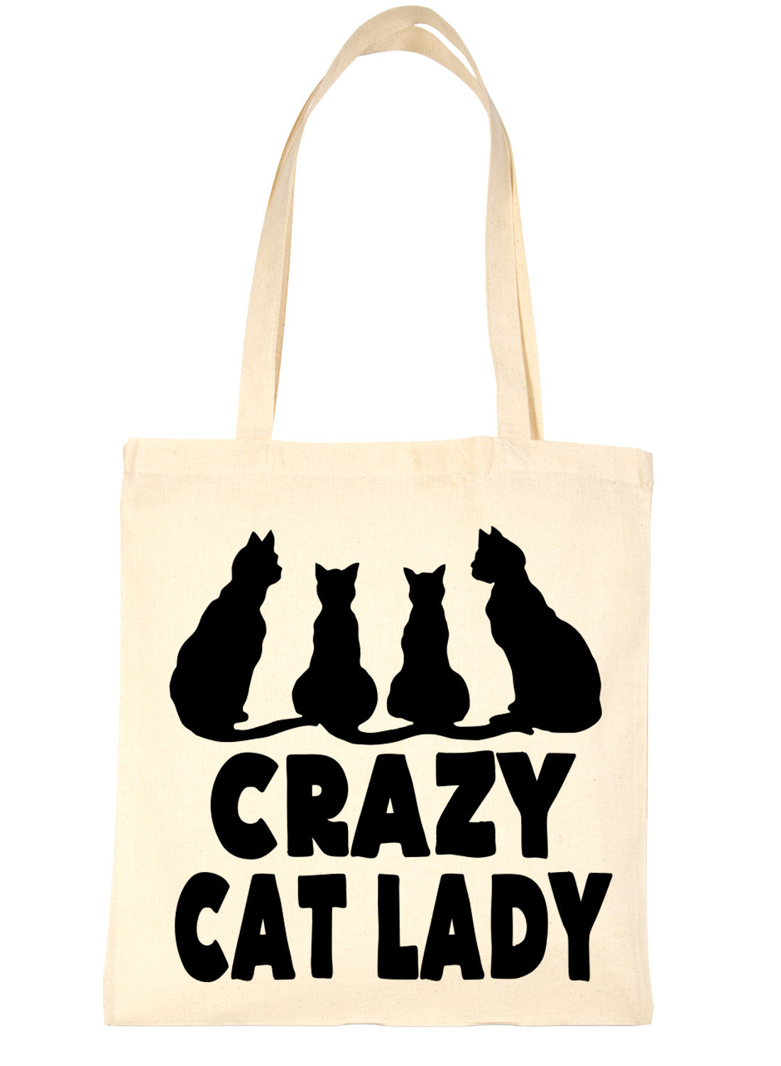 Crazy Cat Lady Funny Kitten Shopping Tote Bag For Life Ladies Gift