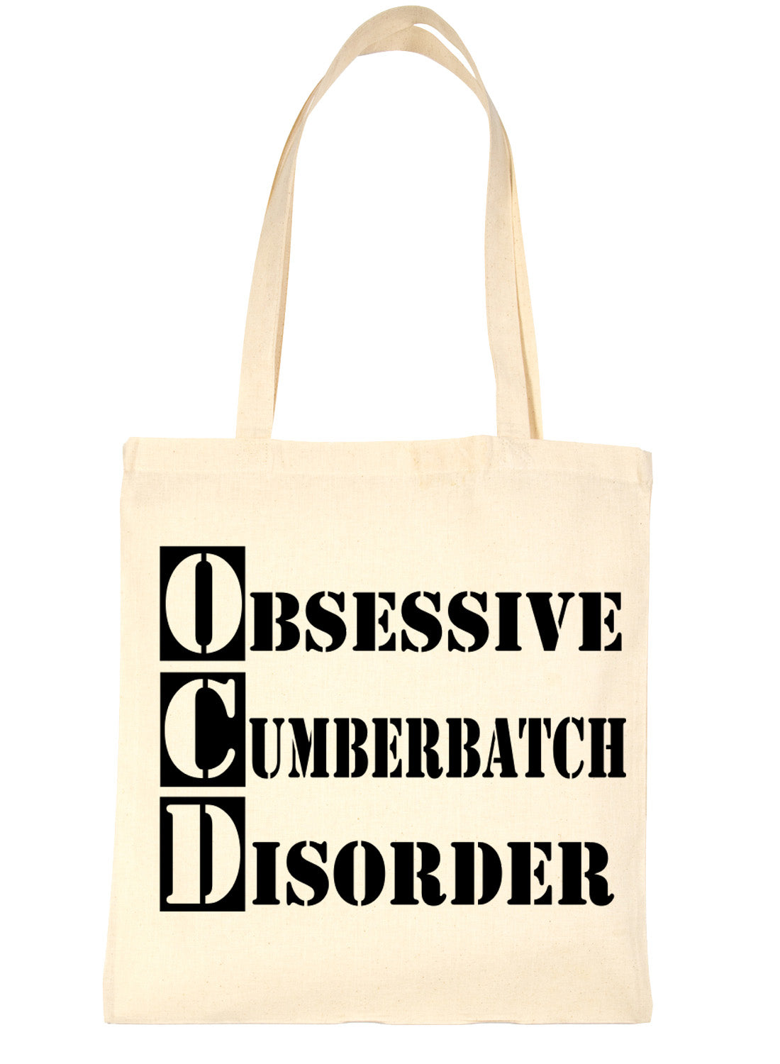 Obsessive Cumberbatch Sherlock Funny Shopping Tote Bag For Life Ladies Gift