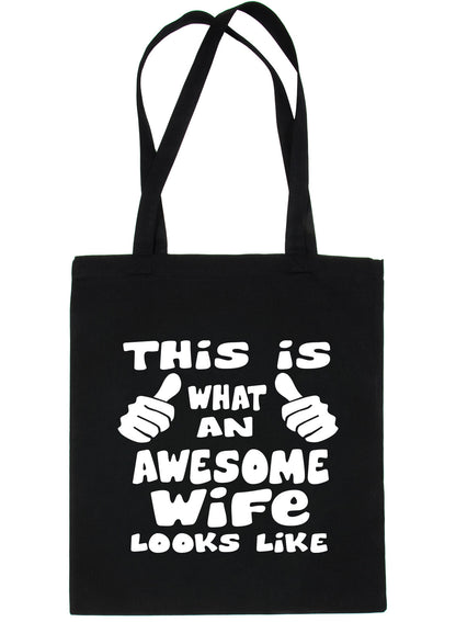 This Is What Awesome Wife Looks Like Shopping Tote Bag For Life Ladies Gift