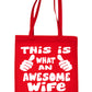 This Is What Awesome Wife Looks Like Shopping Tote Bag For Life Ladies Gift