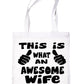 This Is What Awesome Wife Looks Like Shopping Tote Bag For Life Ladies Gift