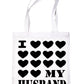 I Love My Husband Wedding Marriage Funny Shopping Tote Bag For Life Ladies Gift