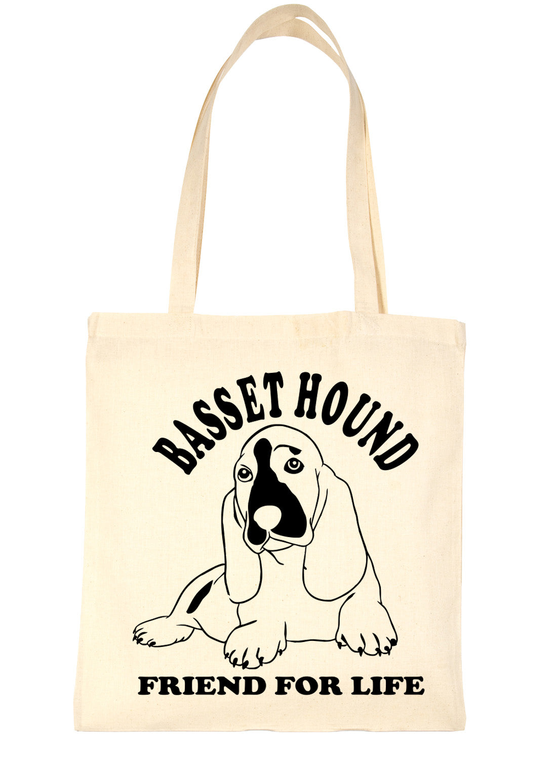 Bassett Hound Dog Lover Shopping Tote Bag For Life