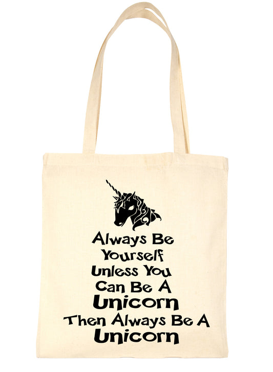 Unicorn Always Be Yourself Fantasy Shopping Tote Bag For Life