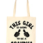 This Girl Is Going To Be a Grandma Nan Gran Shopping Tote Bag For Life