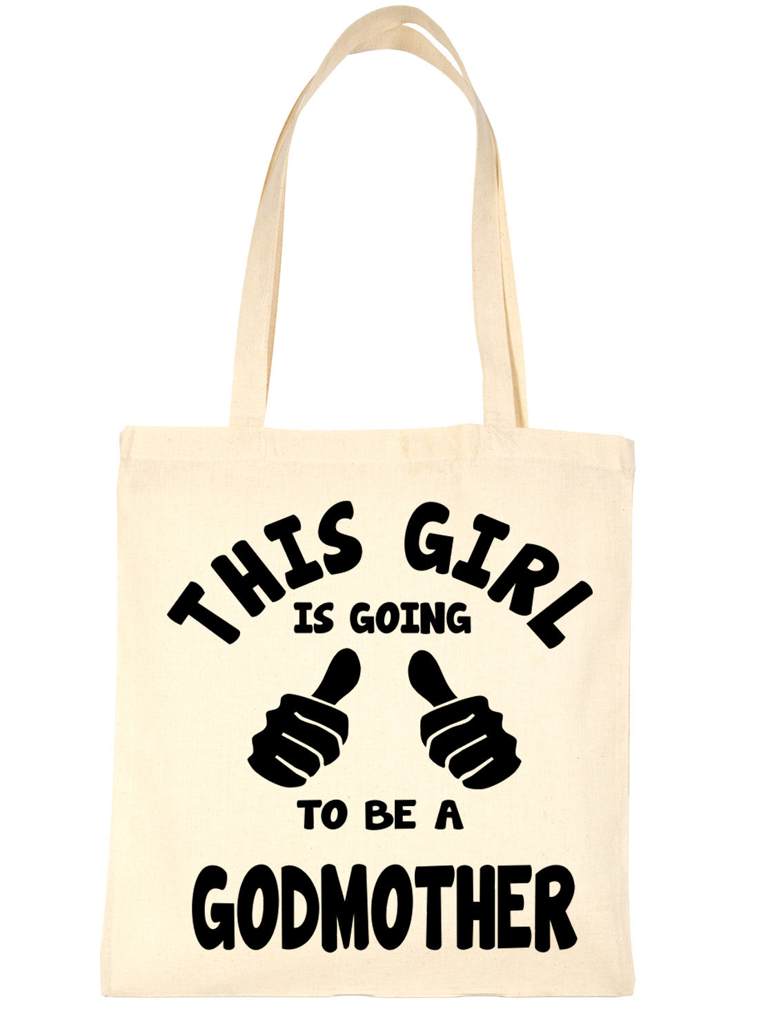 This Girl Is Going To Be a Godmother Christening Shopping Tote Bag For Life