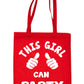 This Girl Can Party Dance Nightclub Shopping Tote Bag For Life