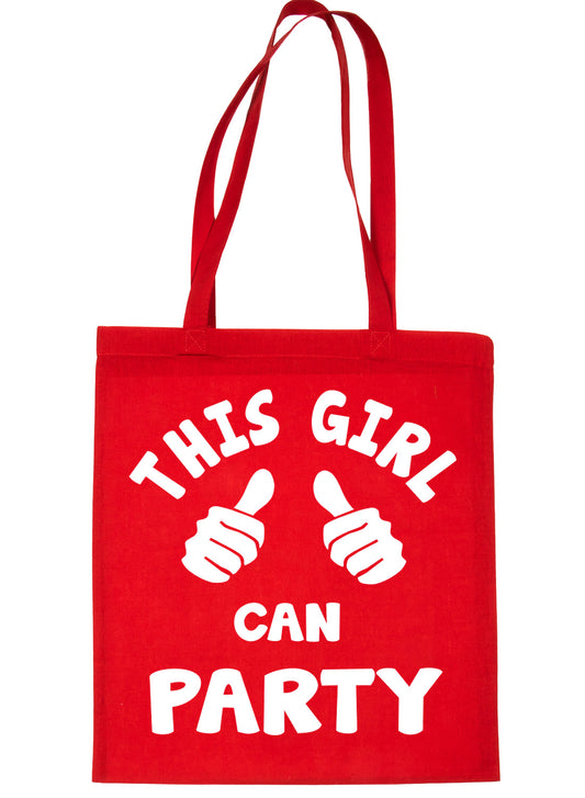 This Girl Can Party Dance Nightclub Shopping Tote Bag For Life