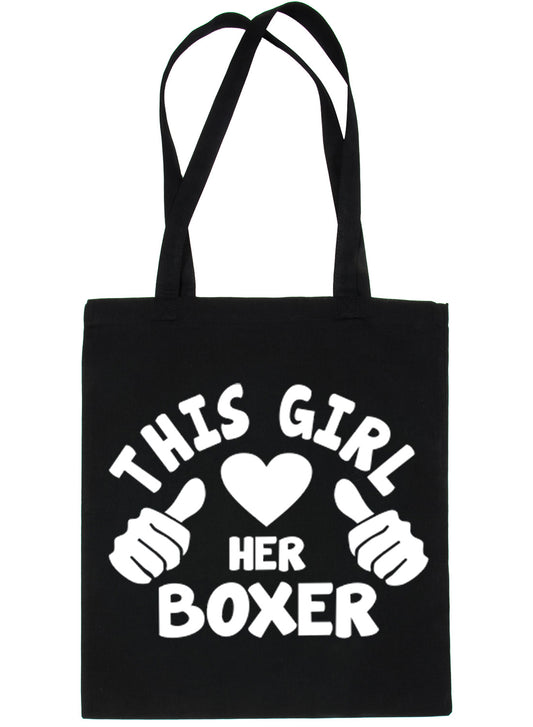 This Girl Loves Her Boxer Dog Lover Shopping Tote Bag For Life