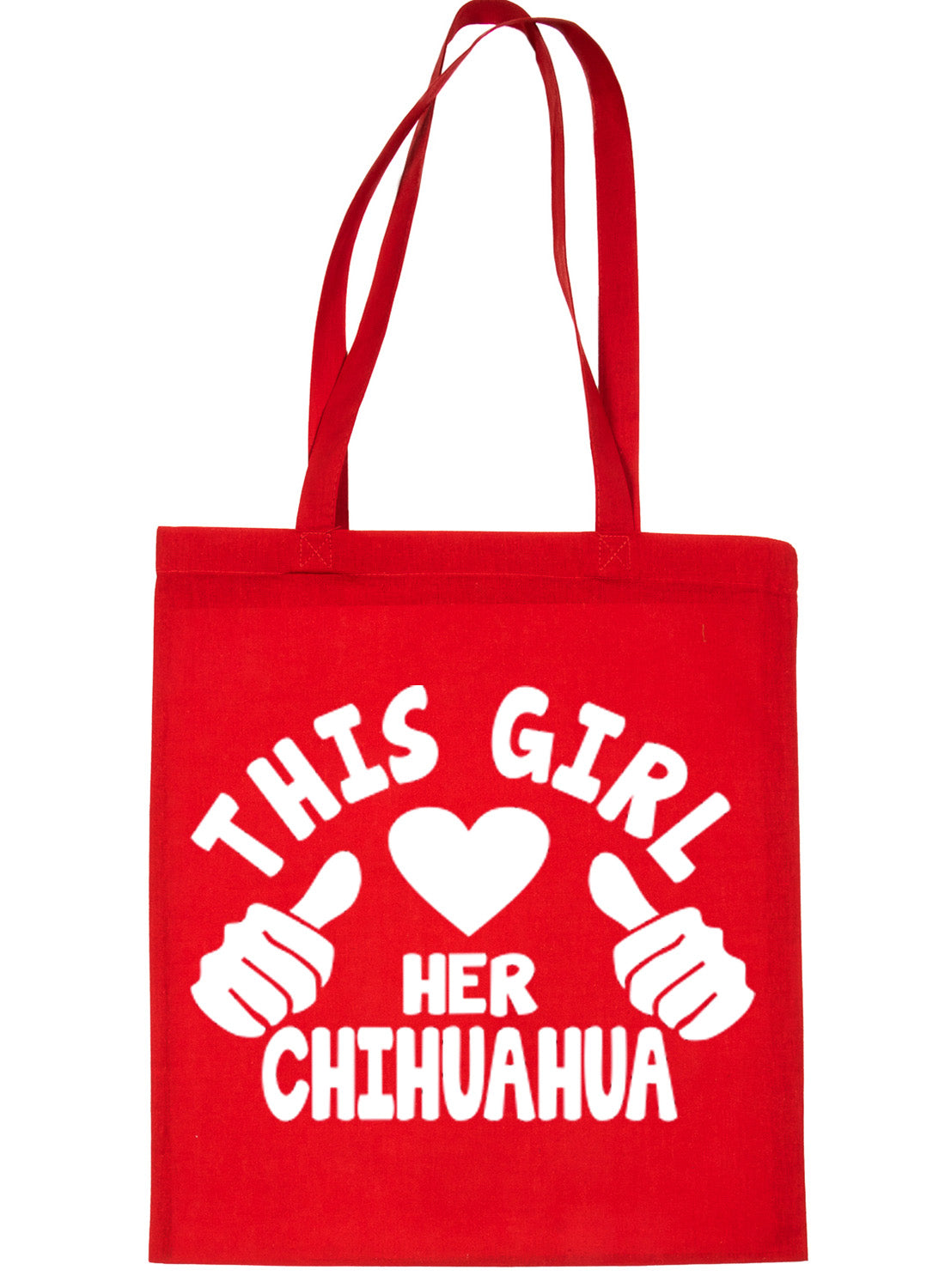 This Girl Loves Her Chihuahua Dog Lover Shopping Tote Bag For Life