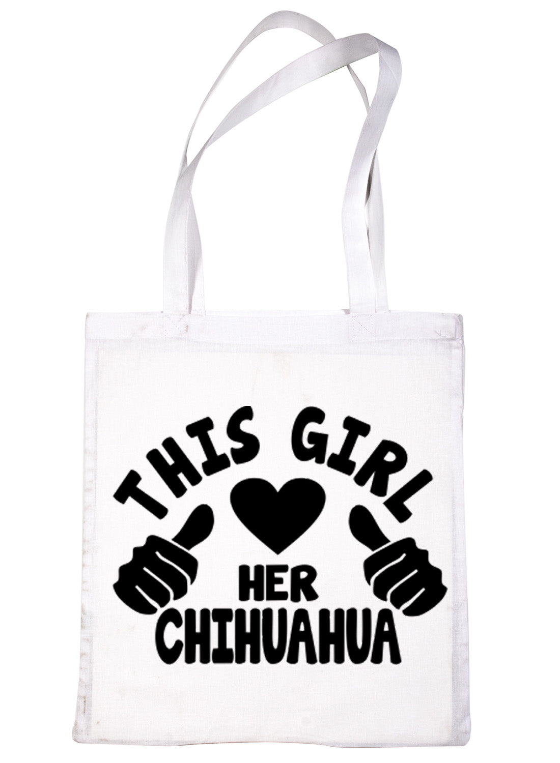 This Girl Loves Her Chihuahua Dog Lover Shopping Tote Bag For Life