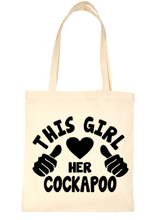 This Girl Loves Her Cockapoo Dog Lover Shopping Tote Bag For Life