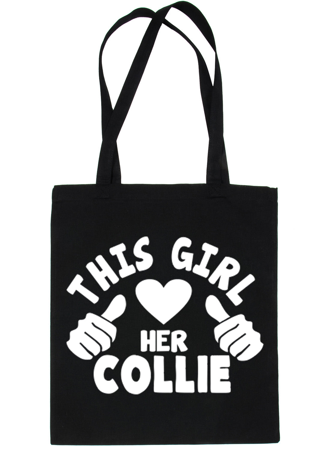 This Girl Loves Her Border Collie Dog Lover Shopping Tote Bag For Life