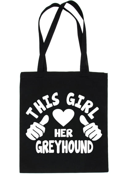 This Girl Loves Her Greyhound Dog Lover Shopping Tote Bag For Life