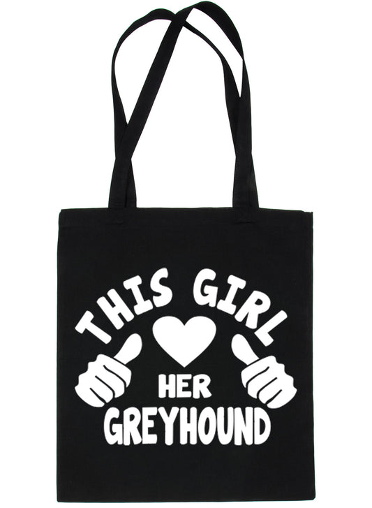 This Girl Loves Her Greyhound Dog Lover Shopping Tote Bag For Life