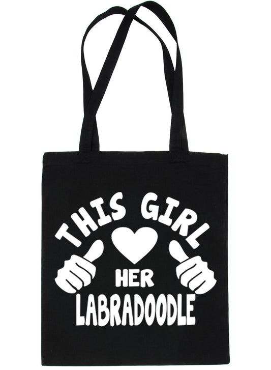 This Girl Loves Her Labradoodle Dog Lover Shopping Tote Bag For Life