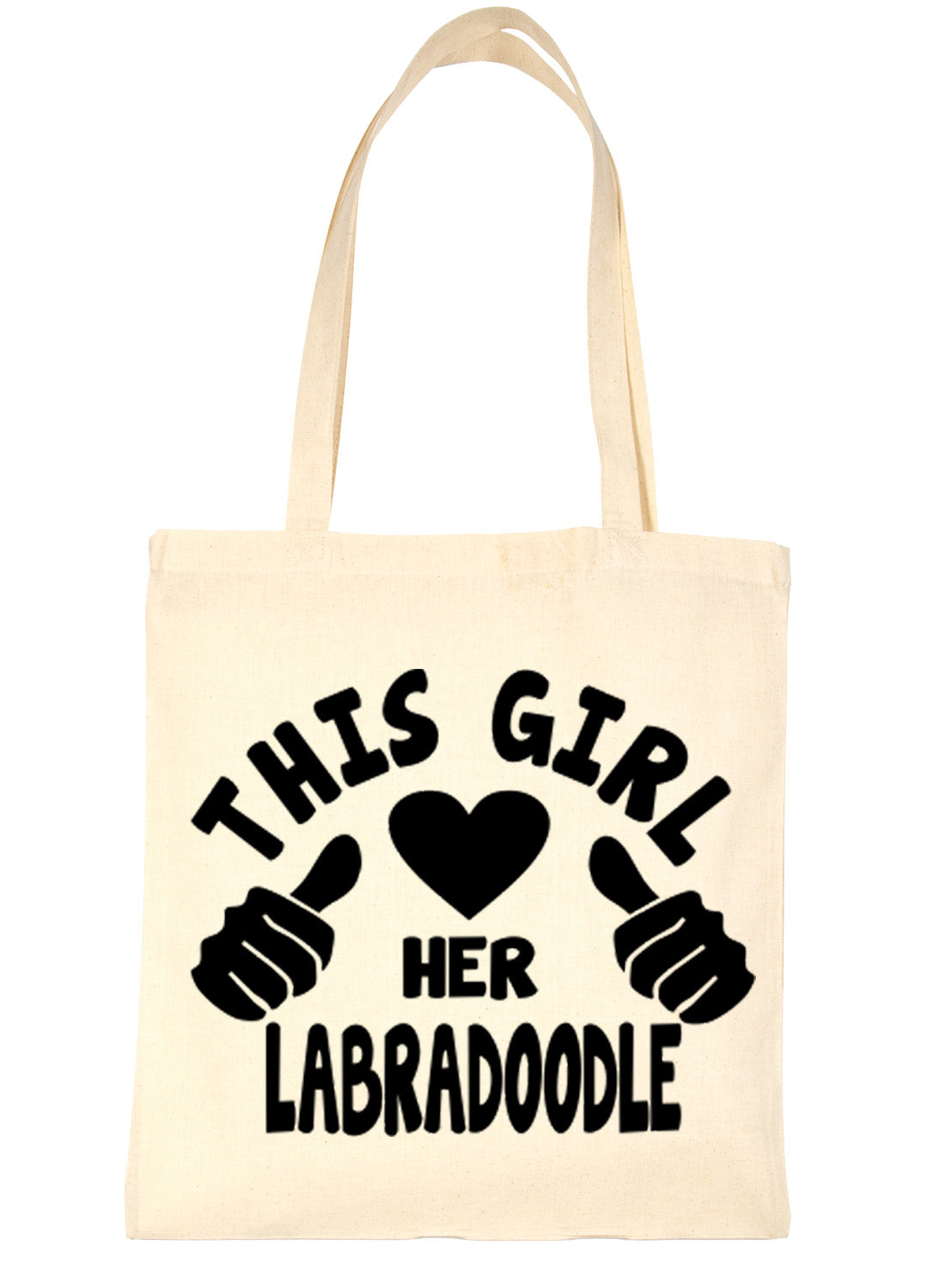 This Girl Loves Her Labradoodle Dog Lover Shopping Tote Bag For Life