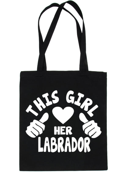 This Girl Loves Labrador Dog Lover Shopping Tote Bag For Life