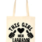 This Girl Loves Labrador Dog Lover Shopping Tote Bag For Life