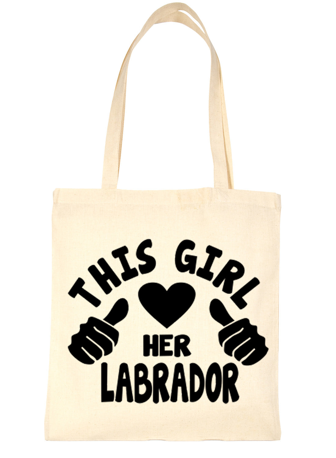 This Girl Loves Labrador Dog Lover Shopping Tote Bag For Life