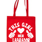 This Girl Loves Labrador Dog Lover Shopping Tote Bag For Life