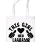 This Girl Loves Labrador Dog Lover Shopping Tote Bag For Life