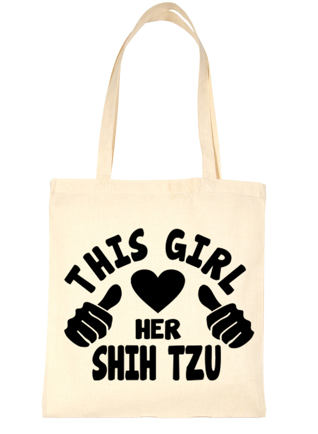 This Girl Loves Her Shih Tzu Dog Lover Shopping Tote Bag For Life