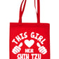 This Girl Loves Her Shih Tzu Dog Lover Shopping Tote Bag For Life