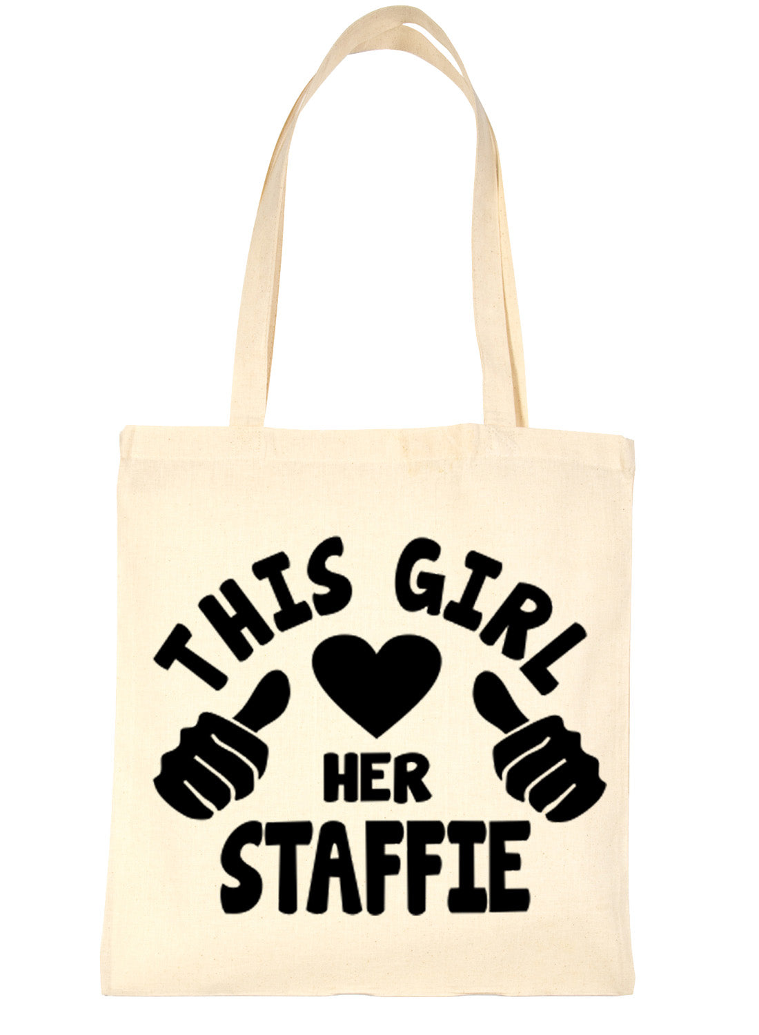 This Girl Loves Her Staffie Dog Lover Shopping Tote Bag For Life