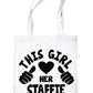 This Girl Loves Her Staffie Dog Lover Shopping Tote Bag For Life