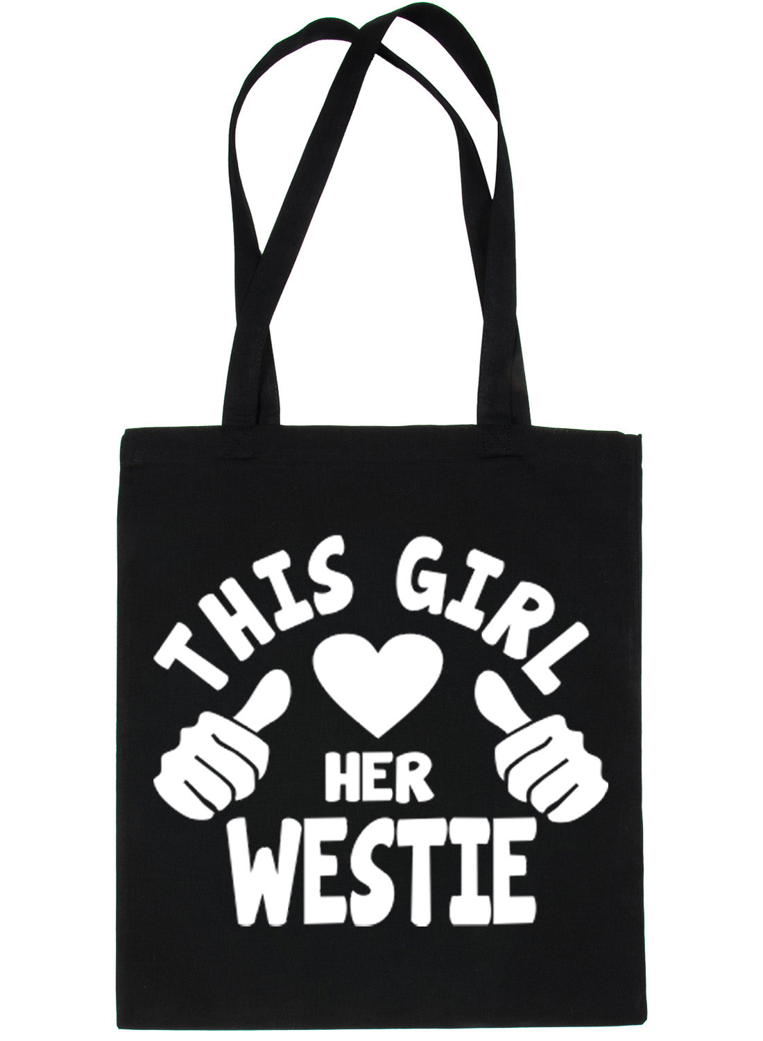 This Girl Loves Her Westie Dog Lover Shopping Tote Bag For Life