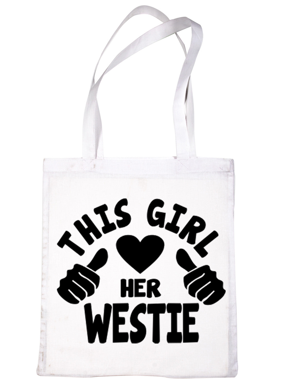 This Girl Loves Her Westie Dog Lover Shopping Tote Bag For Life