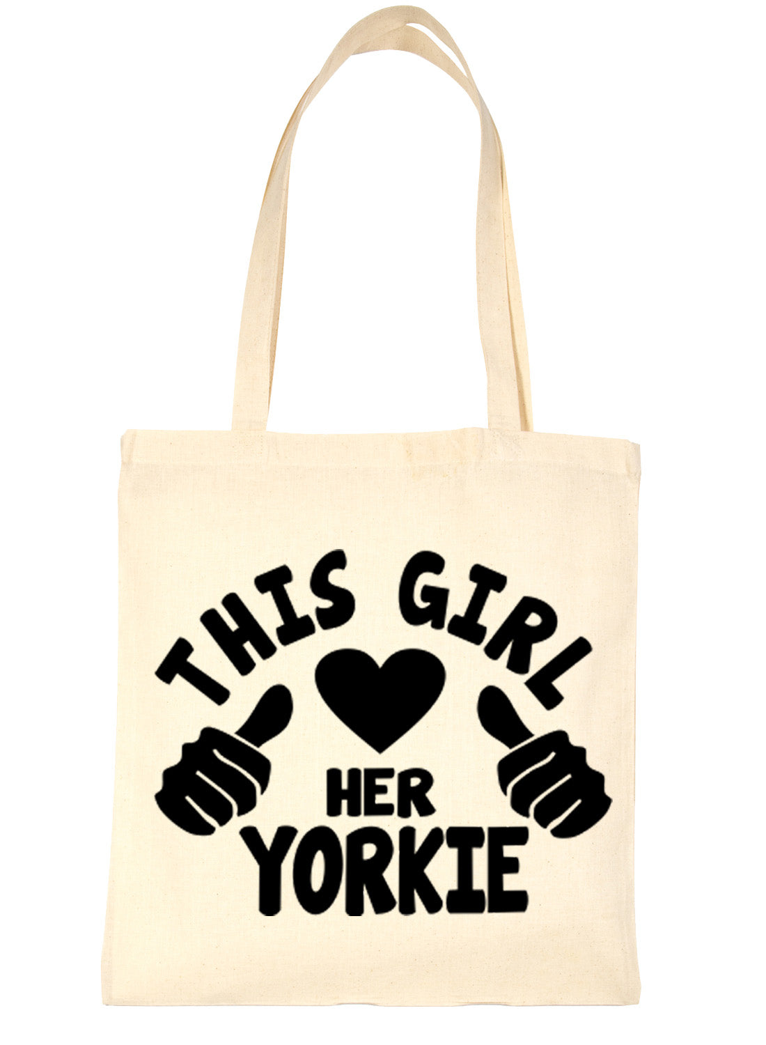 This Girl Loves Her Yorkie Dog Lover Shopping Tote Bag For Life