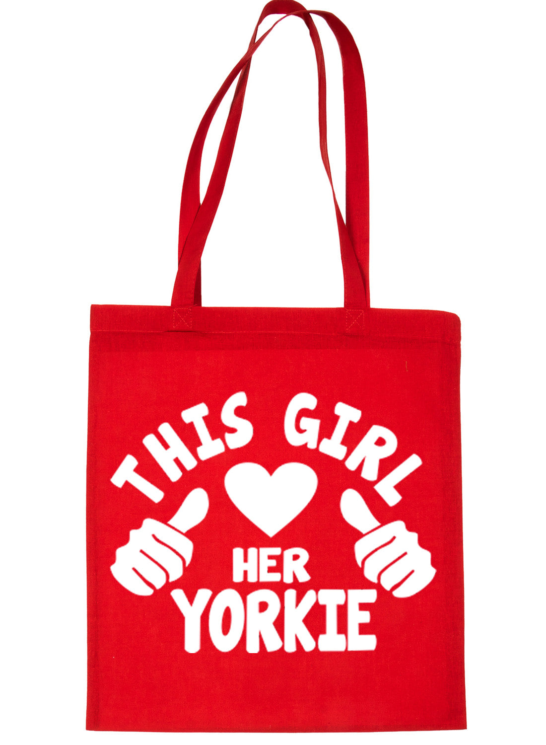 This Girl Loves Her Yorkie Dog Lover Shopping Tote Bag For Life