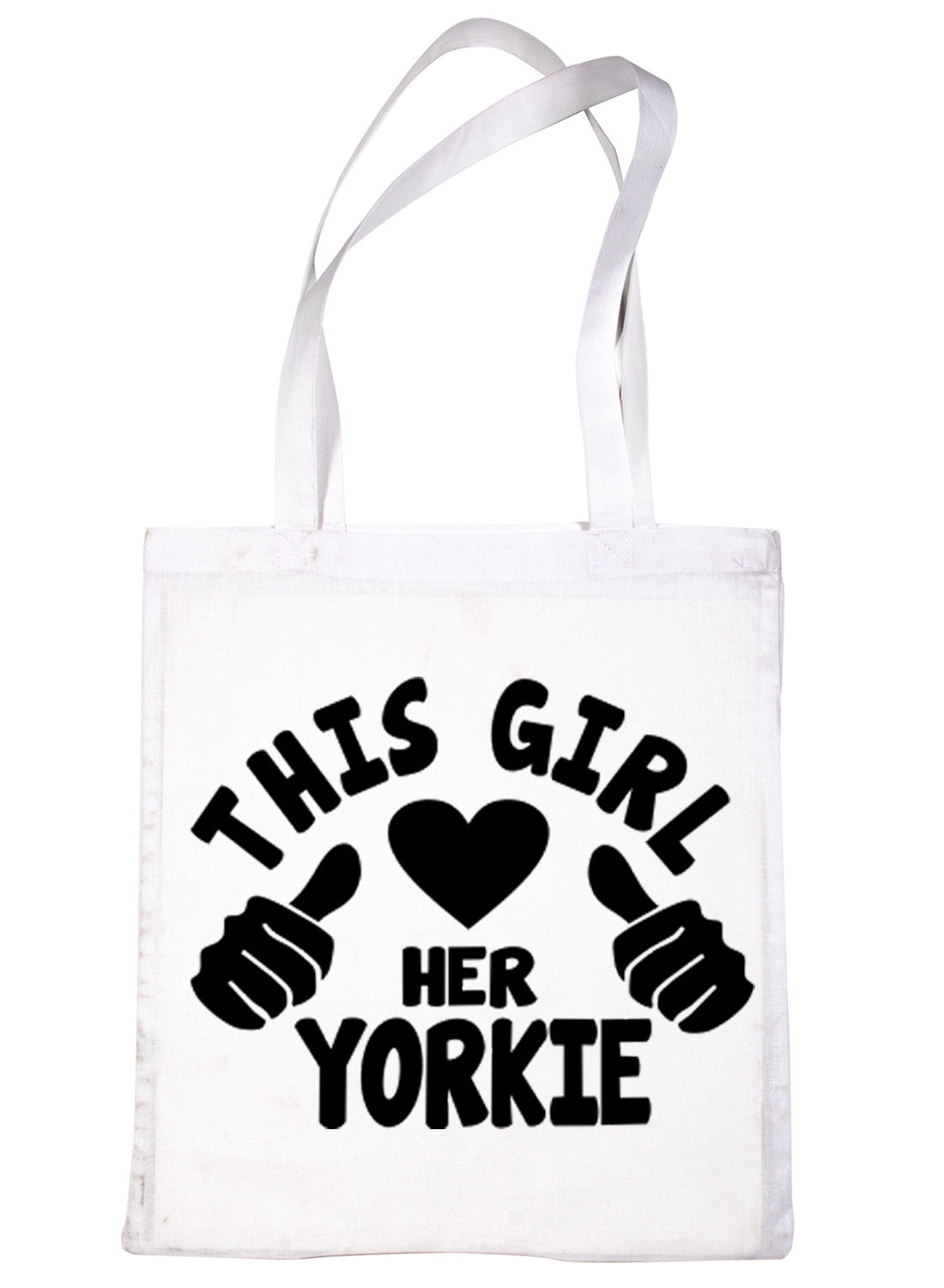 This Girl Loves Her Yorkie Dog Lover Shopping Tote Bag For Life