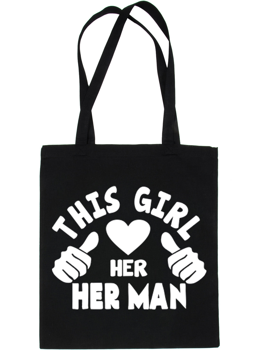 This Girl Loves Her Man Boyfriend Husband Shopping Tote Bag For Life