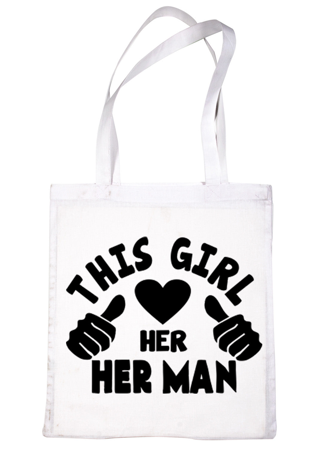 This Girl Loves Her Man Boyfriend Husband Shopping Tote Bag For Life