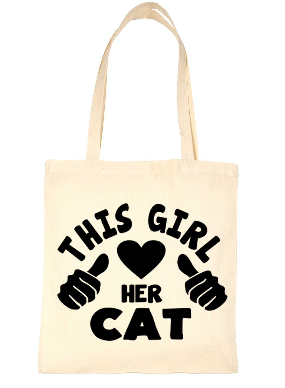 This Girl Loves Her Cat Lover Shopping Tote Bag For Life