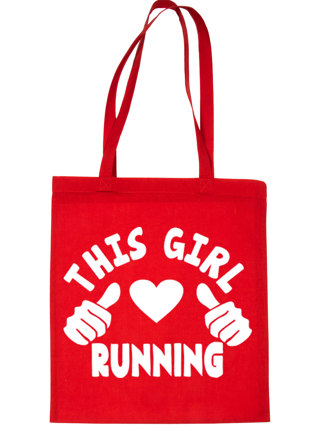 This Girl Loves Her Running Jogging Shopping Tote Bag For Life