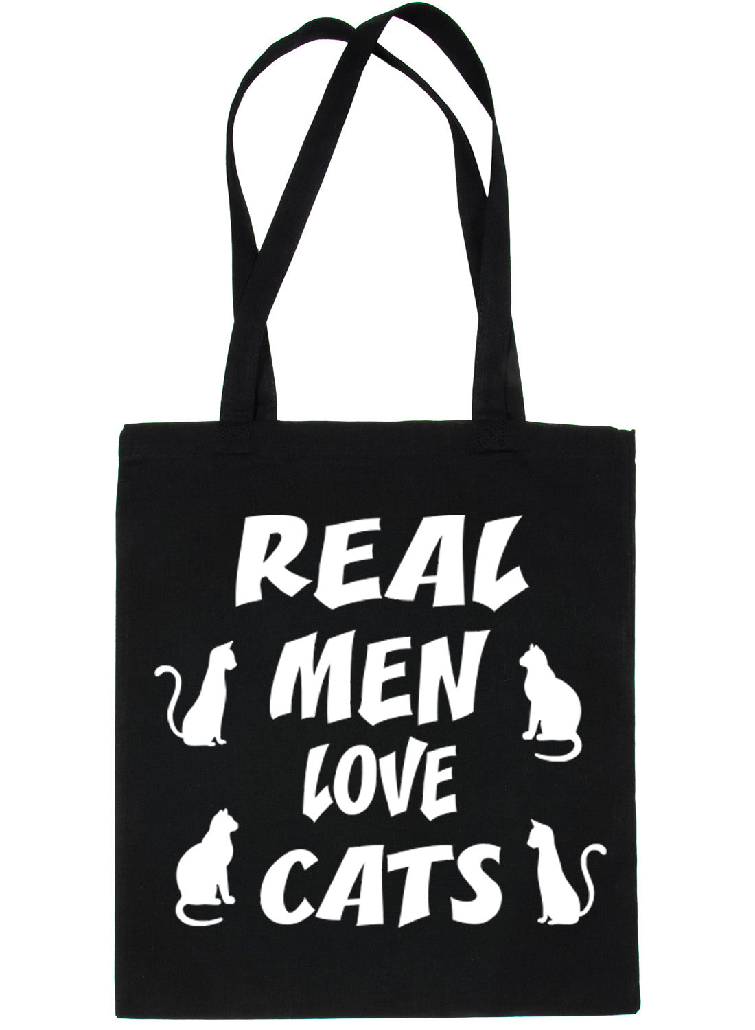 Real Men Love Cats Lover Shopping Tote Bag For Life