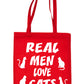 Real Men Love Cats Lover Shopping Tote Bag For Life